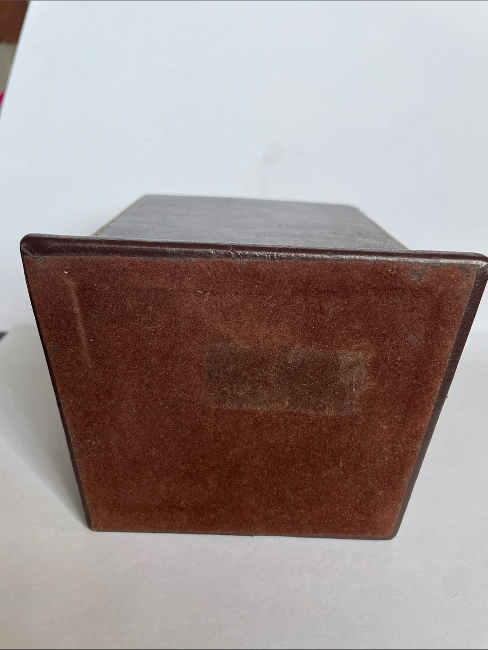 Brown Faux/Vegan PU Leather Pen Holder Organizer - Unbranded